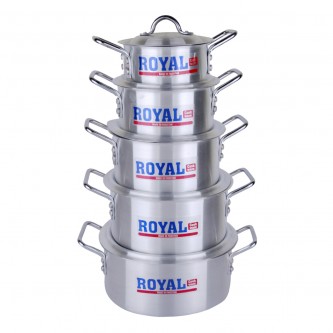 Cookware Set ( Cooking Set )  - Pakistan - Metal - -10 pices with cover 