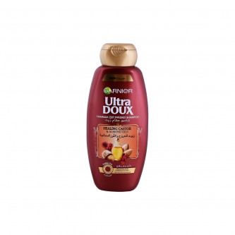 Garnier hair shampoo 400 ml with castor and almond oil