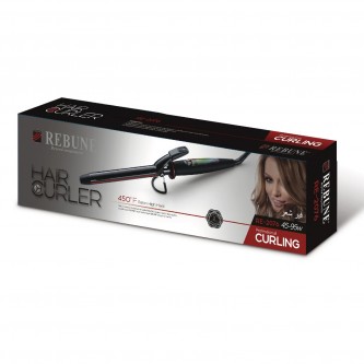 Hair styler, 50 W, Black, RE-2076