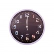ساعه حائط مدور اطار اسود + ابيض موديل KH-14785 ساعه حائط مدور اطار اسود + ابيض موديل KH-14785