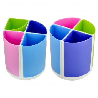 Pen holder Desktop - Plastic - divider 