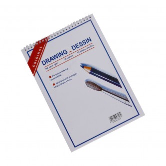 Thick white drawing book 15 sheets 26 x 18 cm