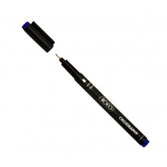 قلم خط عربي روكو ياباني مشطوف  - 0.1 مم - لون ازرق