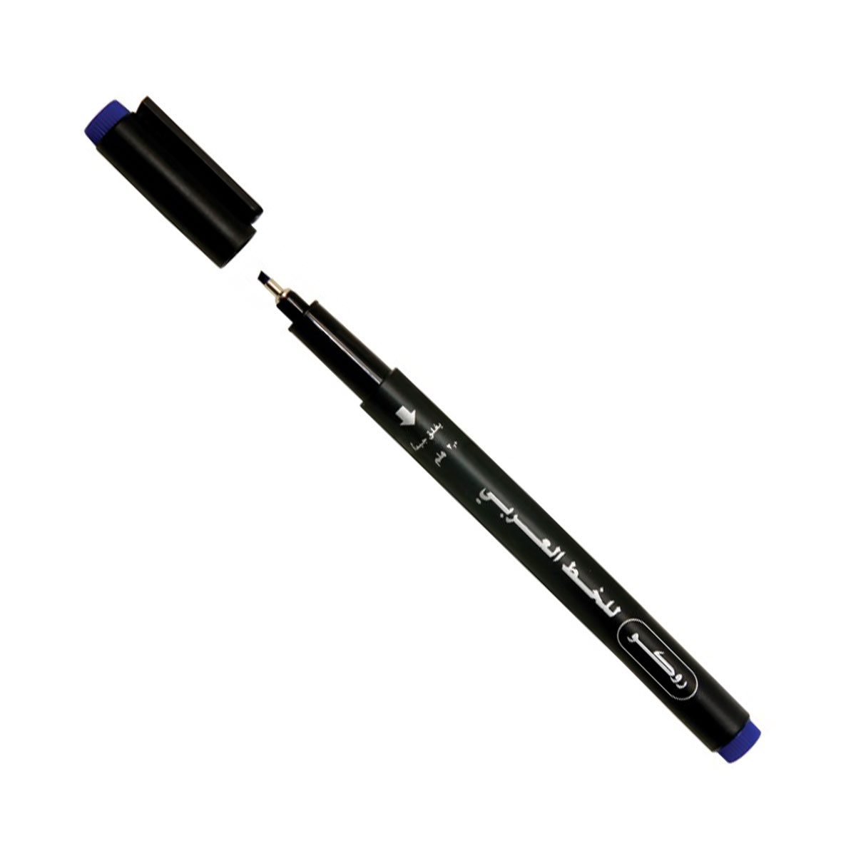 قلم خط عربي روكو ياباني مشطوف  - 2.0 مم - لون ازرق