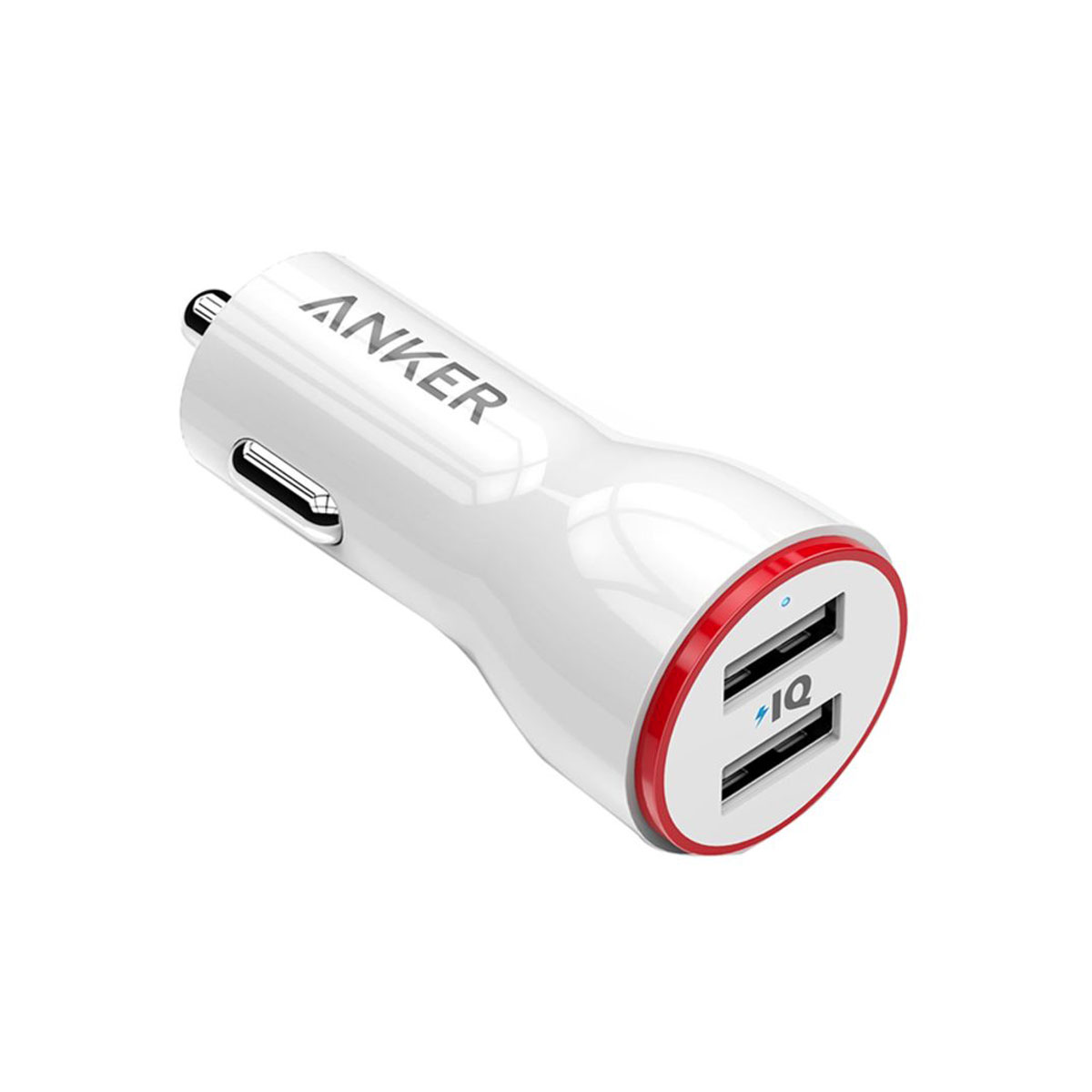 انكر شاحن سيارة بمنفذ USB مزدوج لون ابيض  - A2310H21