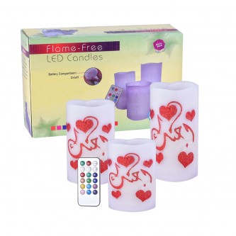 Sparkling wax with controller, 3 pcs, YM-14574