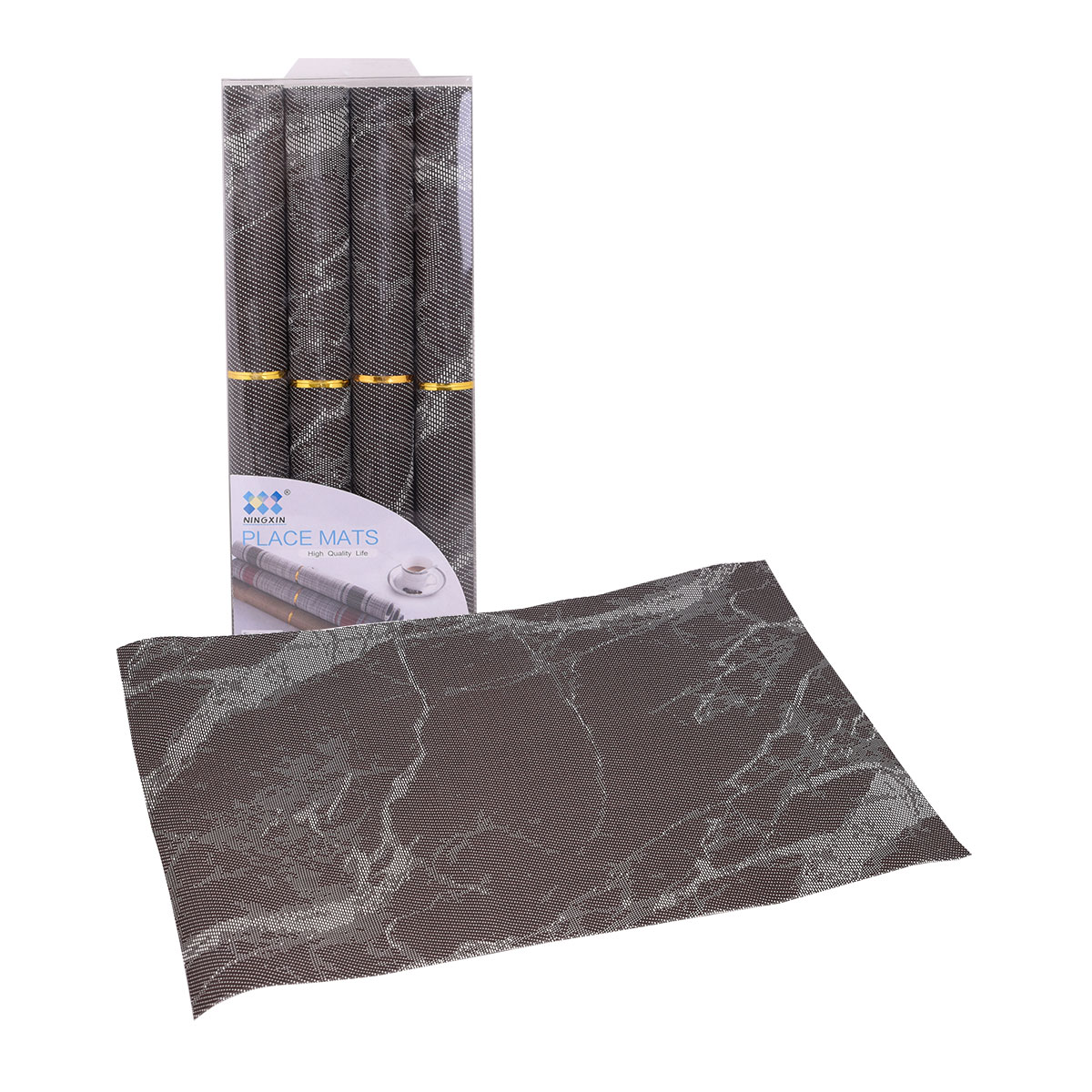 طقم لبادات صحون عدد 4 قطع مقاس 45X30 سم