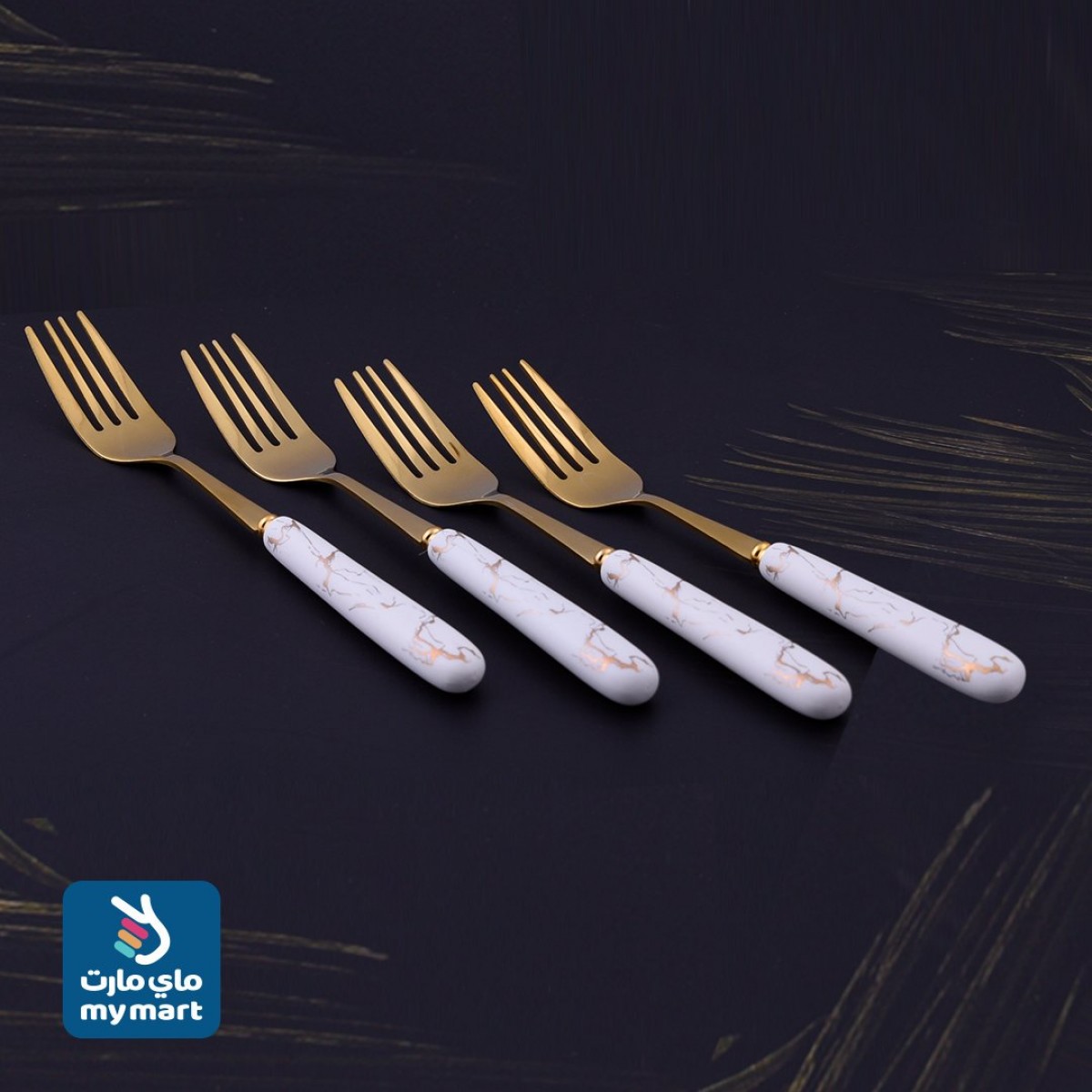 شوك اكل طقم 6 قطعة , حجم صغير , موديل 554665 شوك اكل طقم 6 قطعة , حجم صغير , موديل 554665