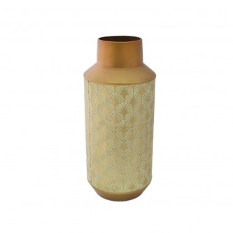 Metal decorative vase, gold, 37 cm
