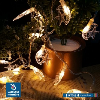 Ramadan Electric Ramadan Decoration Lamp Crescent and Star Shape TransparentAD-1-559