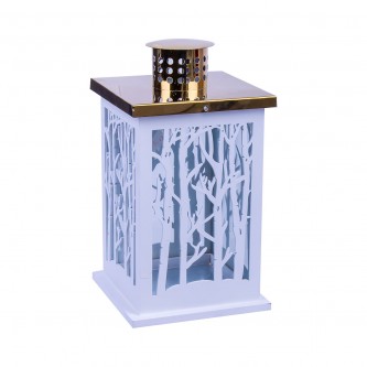 Wooden lantern Silver Cover Model 556046