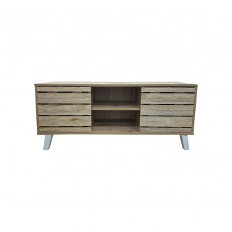 TV table with wooden shelves, size 120 * 40 * 47 cm, model 1270374