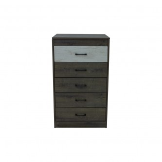 Commodina wardrobe wood 5 drawers with mirrors Model DG01-5