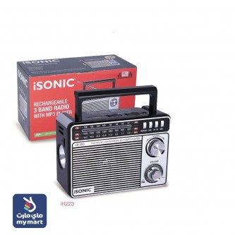 Rechargeable radio with MP3 player, Isonic model IR 223