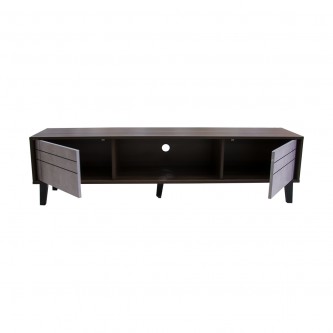 Colombia TV table with wooden shelves, size 120 * 40 * 43 cm, model TV316