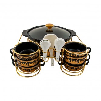 Ceramic soup set 15 pieces No. 778142