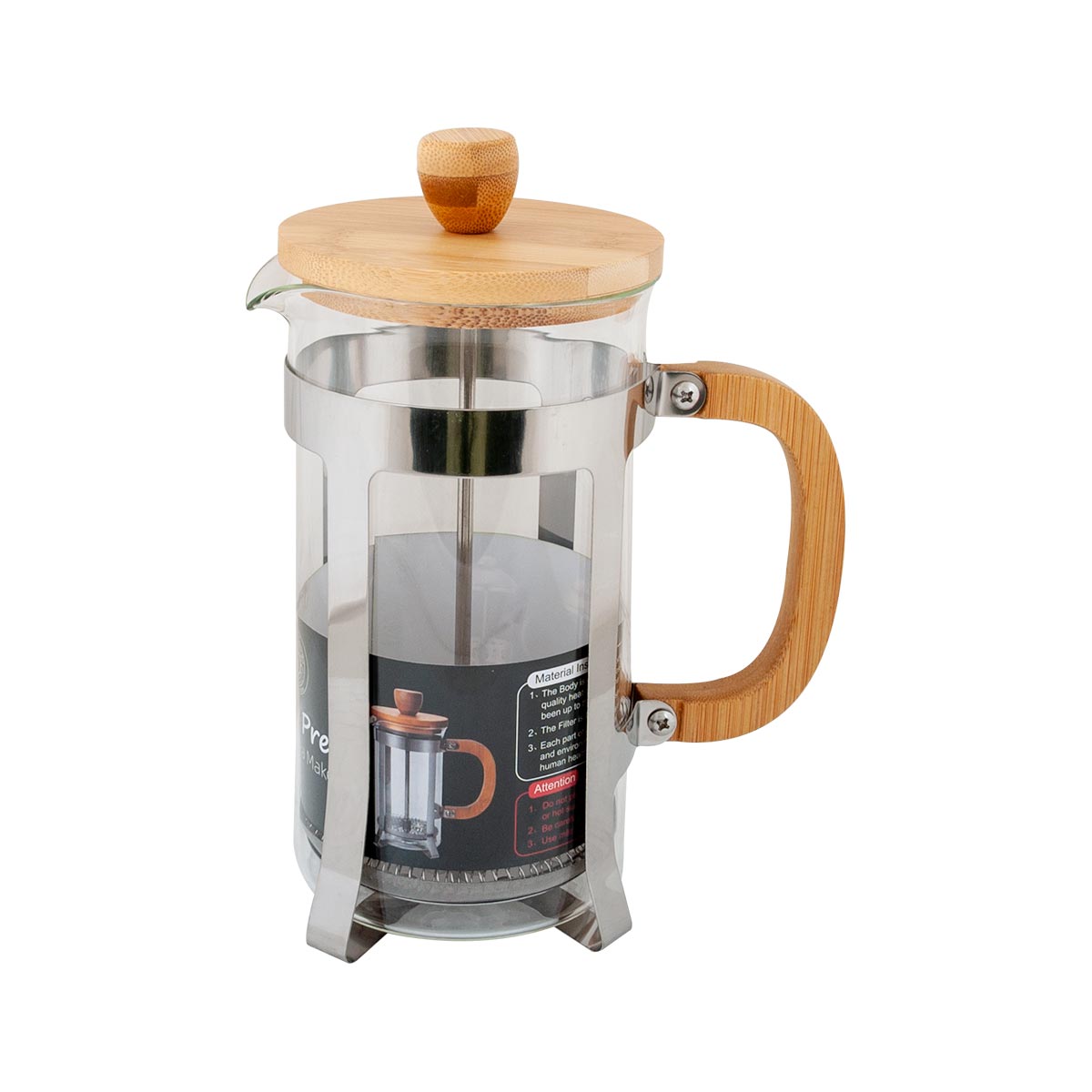 ابريق شاي زجاج بغطاء خشب 1000 مل رقم PW1024 ابريق شاي زجاج بغطاء خشب 1000 مل رقم PW1024
