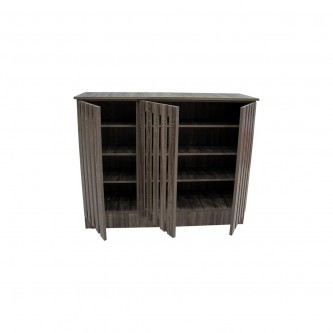 Shoe wardrobe, wood, gray color, 3 doors, No. 1240181