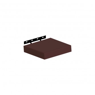 Rectangular wall wood shelf, size 40 × 23 cm, colors