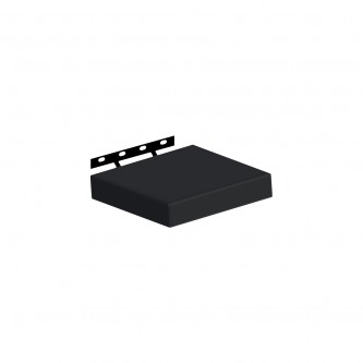 Rectangular wall wood shelf, size 40 × 23 cm, colors