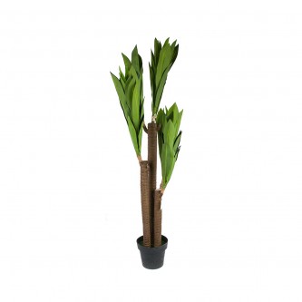 Artificial decorative trees with a plastic base, 3 branches, height 140 cm