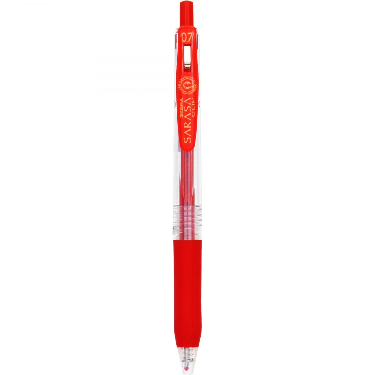 قلم حبر جل ساراسا من زيبرا 0.7 مم احمر