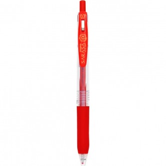قلم حبر جل ساراسا من زيبرا 0.7 مم احمر 