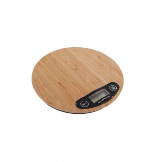 Round Wooden Electronic Digital Scale Model S052