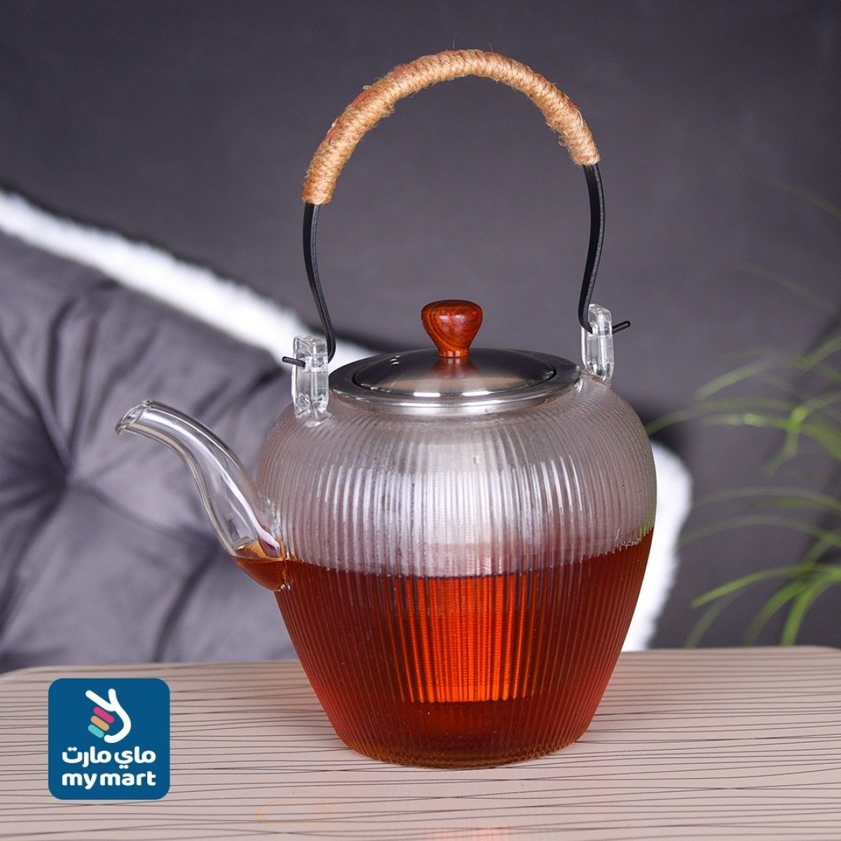 ابريق شاي زجاج مع شخال موديل 220840