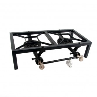 Gas Stove 2 Burners Black Model TSGB-02