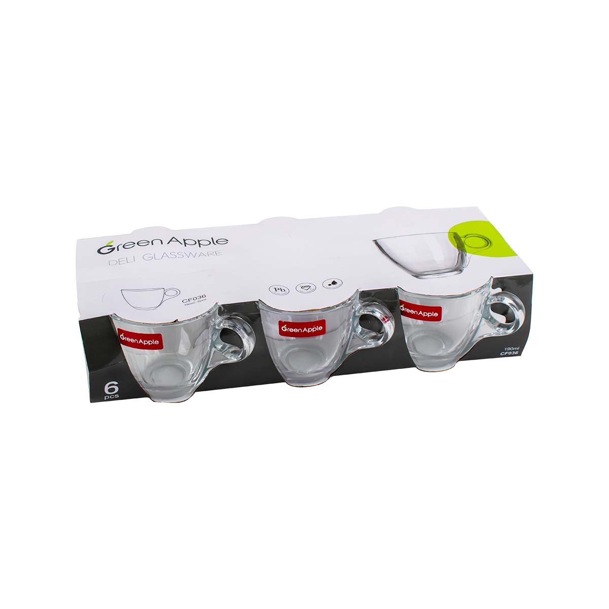 طقم اكواب زجاج 6 حبة موديل CF036 طقم اكواب زجاج 6 حبة موديل CF036
