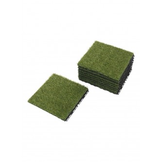 باركية ارضيات عشب صناعي اخضر 9 قطعة  30 × 30 سم 