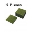باركية ارضيات عشب صناعي اخضر 9 قطعة  30 × 30 سم