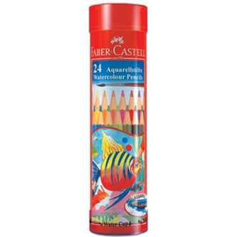 24 FABER CASTELL Water color wooden pencils colors