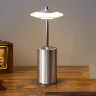 LED Table Lamp Three Colors Rechargeable Lighting Touch Control