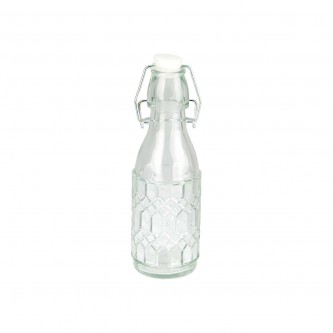 Glass bottle with snap lid 270 ml