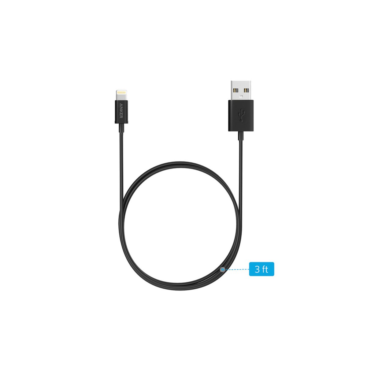 Cable para Iphone PowerLine Select USB-C a Lightning 0.9m Negro