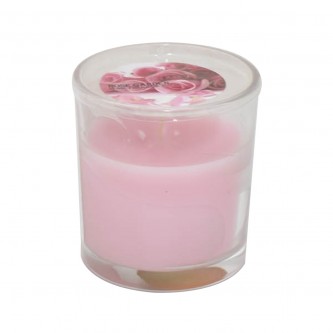 Small rose scented candle model 6007