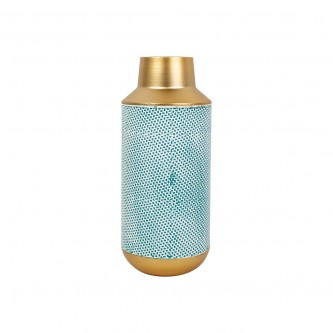 Metal decorative vase 39 cm