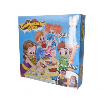 Children's mustache cutting game