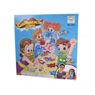 Children's mustache cutting game