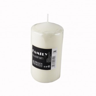 White round candle without smell 14 cm high RD-005712