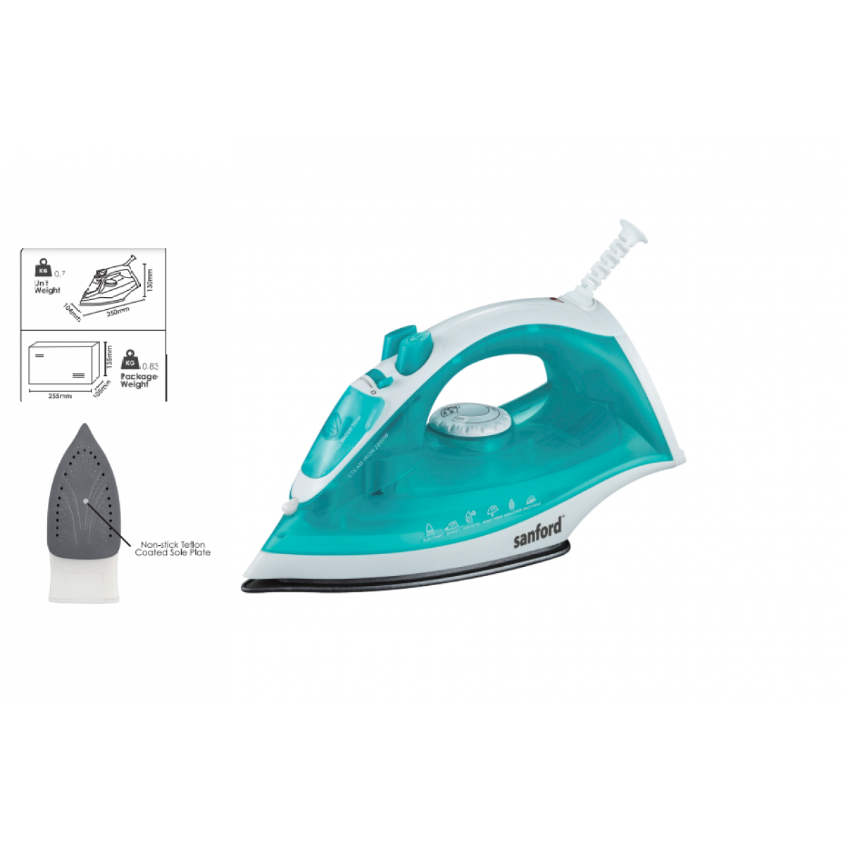 مكواة بخار سانفورد 2200 واط  SF48SI