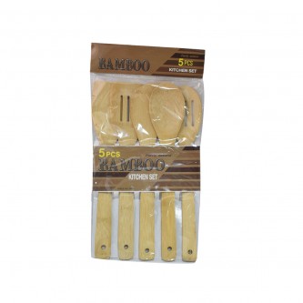 Wooden Cooking Spoons Set 5 Pieces 30 cm