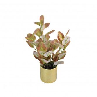 Candlestick with a golden ceramic base 36 cm