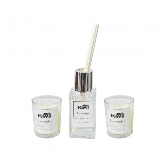 Candle with fragrant perfume 100 ml with 8 sticks 006440