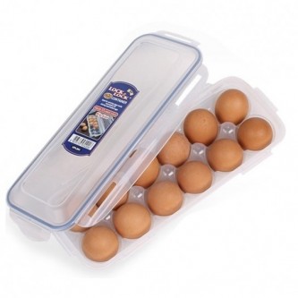 حافظة بيض بلاستيك شفاف 12 بيضات HPL954
