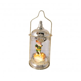 Metal golden glass lantern model AD-16-73