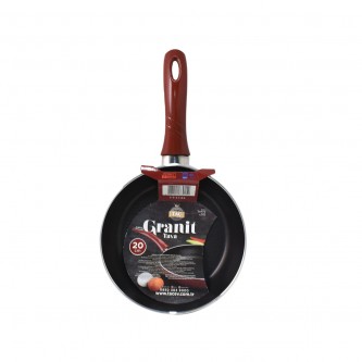 Red granite frying pan, size 20 cm, model TT-1143