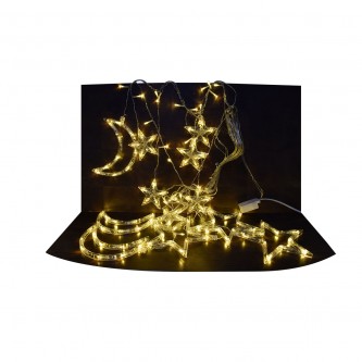 Ramadan Electric Ramadan Decoration Bulb transparent star and crescent shape AD-1-607